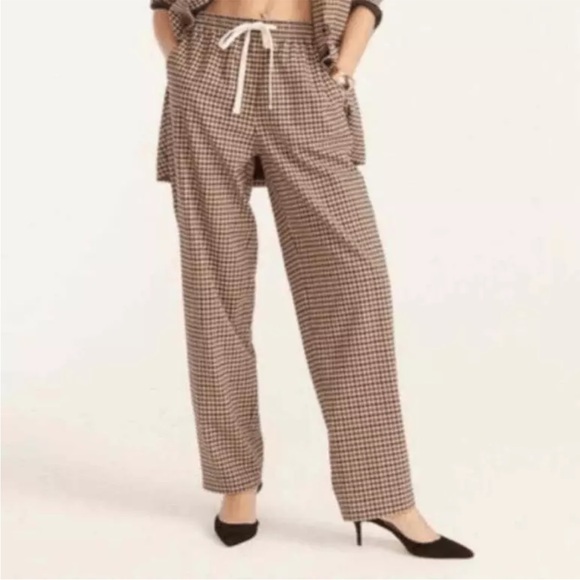 J. Crew Women’s Size 10 Plaid Wool Trouser Pants - Picture 1 of 16